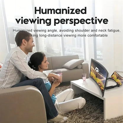 NEW 3D Screen Amplifier 12Inch Mobile Phone HD Screen Video Glass Stand Magnifier for Phone Enlarged Screen Phone Stand Bracket