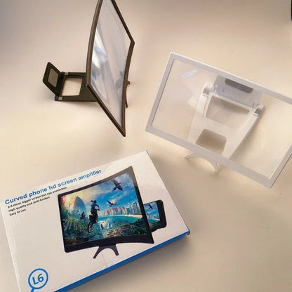 NEW 3D Screen Amplifier 12Inch Mobile Phone HD Screen Video Glass Stand Magnifier for Phone Enlarged Screen Phone Stand Bracket
